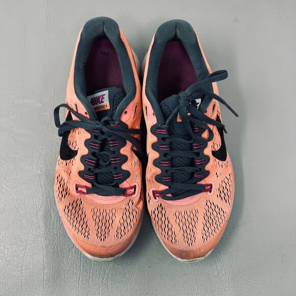 Nike Lunarglide 5 Shoes Womens Size 8.5 Peach Black Dynamic Support Running - Picture 3 of 9